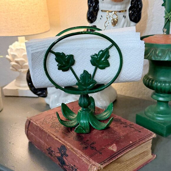 Retro Kelly-Green Ivy Napkin Holder - Picture 8 of 11